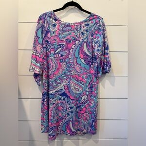 Lilly Pulitzer Multicolor Pima Cotton Dress with Tie Sleeves